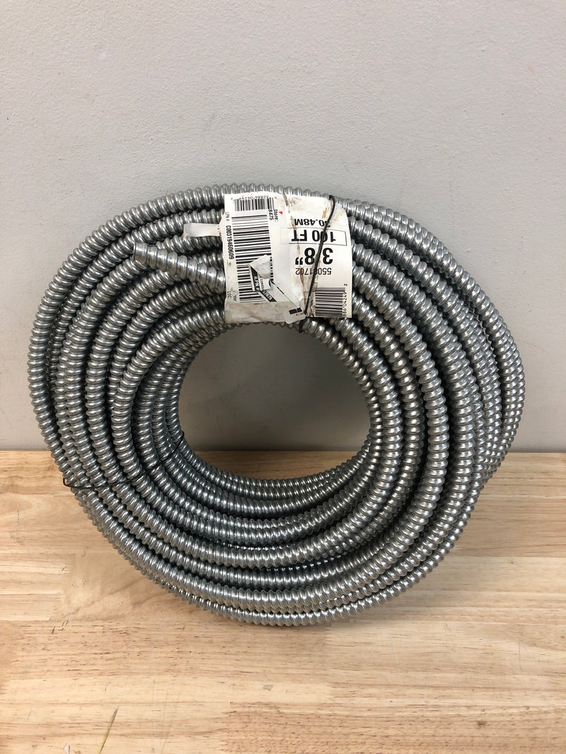 Southwire 55081702 3/8 in. x 100 ft. Galflex RWS Metallic Armored Steel Flexible Conduit