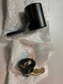 Brizo HL6034-BLGL Litze Handle Kit for Thermostatic Valve Trim with Integrated Volume Control - Industrial Lever Handle - Matte Black / Luxe Gold