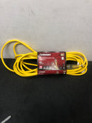 Husky 73025HY 25 ft. 14/3 Medium Duty Indoor/Outdoor Extension Cord with Lighted End, Yellow