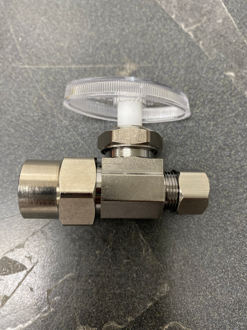 Brasscraft PR14X C1 1/2 in. CPVC Inlet x 3/8 in. Compression Outlet Multi-Turn Straight Valve