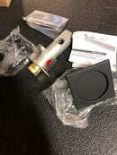 Emtek 2134US19 Square Tubular 2-1/2" Passage Pocket Door Pull - Flat Black