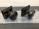 Emtek 8261NWUS10B Norwich Privacy Door Knob Set with Wilshire Rose from the Brass Classic Collection - Oil Rubbed Bronze