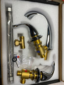 Sumerain S2142CS-HD Traditional Double Handle Tub Deck Mount Roman Tub Faucet with Corrosion Resistant in Chrome