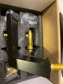 Grandjoy GJ10-SF08-MB 8 in. Widespread Double Handle Bathroom Faucet in Matte Black Drain Not Included