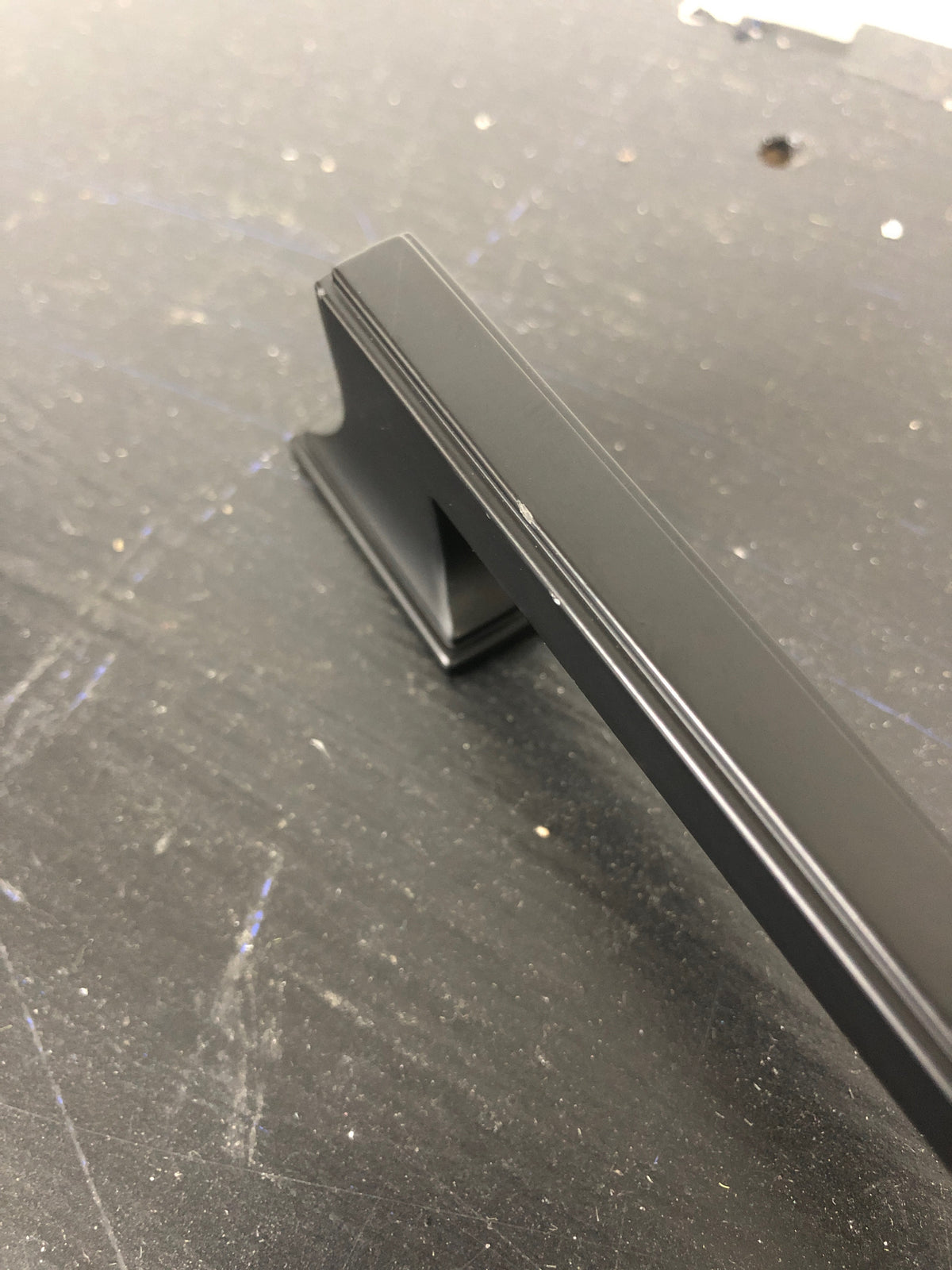 Belwith Keeler B077463-MB Brownstone 6-5/16 Inch (160 mm) Center to Center Traditional Cabinet Handle / Drawer Pull - Matte Black
