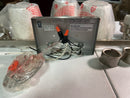 Z-Lite 464-5V-BN Bohin 5 Light 41" Wide Vanity Light with Clear Seedy Glass Shades - Brushed Nickel