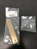 Emtek 86435US4 Art Deco 4 Inch Center to Center Cabinet Pull Rectangular Backplate - Satin Brass