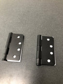 Emtek 9200 Steel Hinges (Pair) - HD - 1/4" Radius Corners - 4" x 4" - 9202419 - Flat Black (US19)