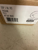 Kwikset 200P-5 Polo Passage Door Knob Set with Round Rose - Antique Brass