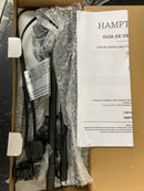 Hampton bay LVP2S1-06W3C-05 480 Lumen Low Voltage Black Integrated LED Outdoor Spotlight with 2 Adjustable Spotlights on a 28-42 in. Pole (1-Pack)