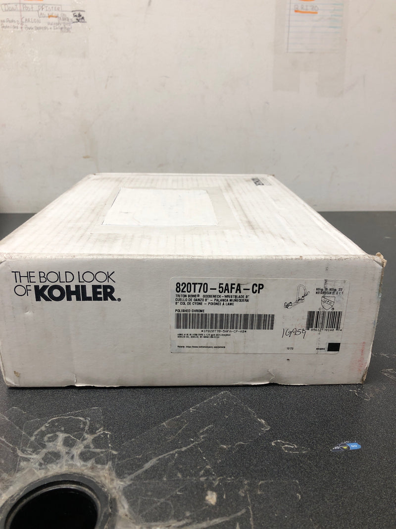 Kohler K-820T70-5AFA-CP Triton Bowe Utility Sink Faucet - Polished Chrome