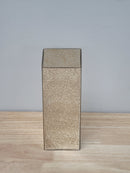 Justice Design Group FSN-7541W-MROR-DBRZ Fusion Single Light 12" High Integrated 3000K LED Outdoor Wall Sconce with Mercury Artisan Glass Shade - Dark Bronze