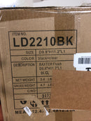 Baxter 1 Light Black Flush Mount With Clear Glass