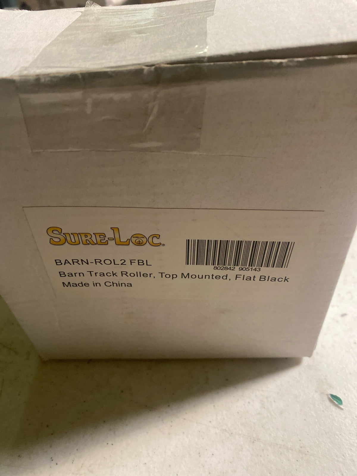 Sure-Loc BARN-ROL2 FBL Top Mounted Barn Track Roller - Flat Black