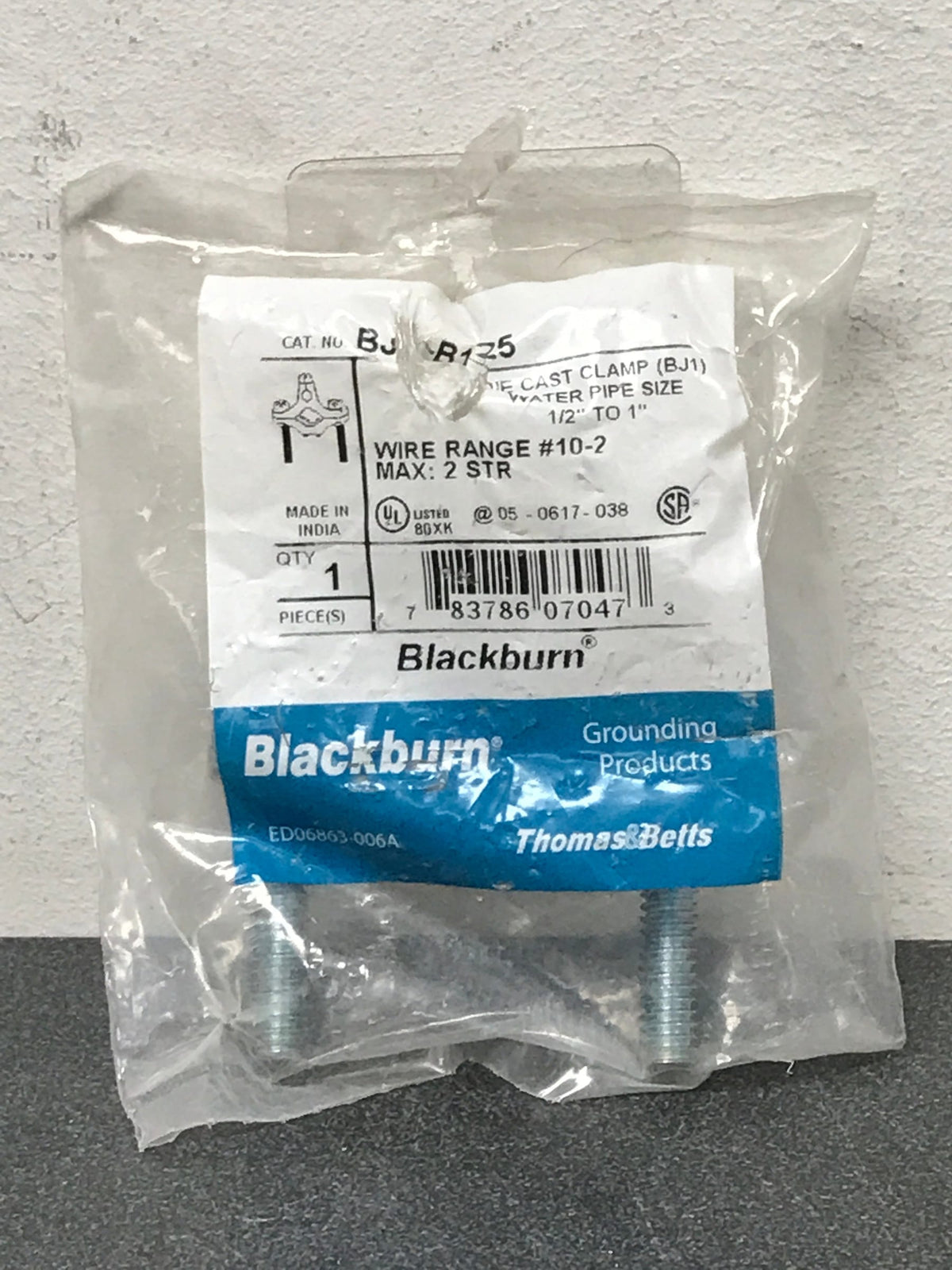 1/2 - 1 in. Zinc Ground Clamp