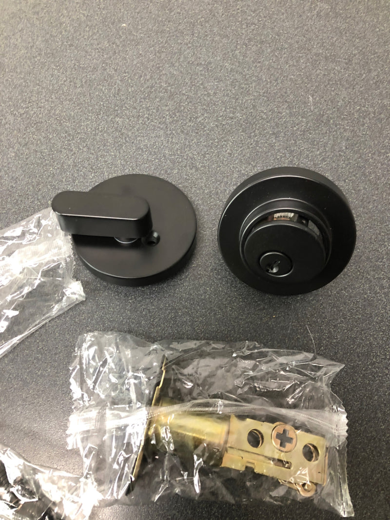 Miseno MLK1238BK Elkton Single Cylinder Keyed Entry Deadbolt - Matte Black