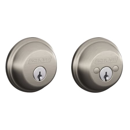 Schlage B62619 Double Cylinder Grade 1 Deadbolt from the B-Series - Satin Nickel