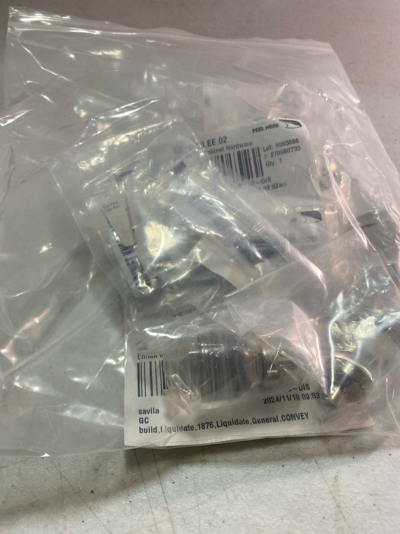 Emtek 86562US14 Juneau 1.125 in Crystal C, Bright Nickel