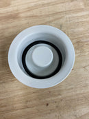 Signature Hardware SH162WH 3-1/2" Brass Kitchen Garbage Disposal Flange and Stopper - White