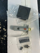 Emtek 2134US19 Square Tubular 2-1/2" Passage Pocket Door Pull - Flat Black