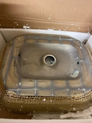 Whitehaus WH71302-F22 Isabella Plus 19-3/4" Vitreous China Vessel Bathroom Sink - Black/Gold