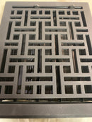 Signature Hardware 398293 Cast Iron Floor Register - 8" x 10" - Black