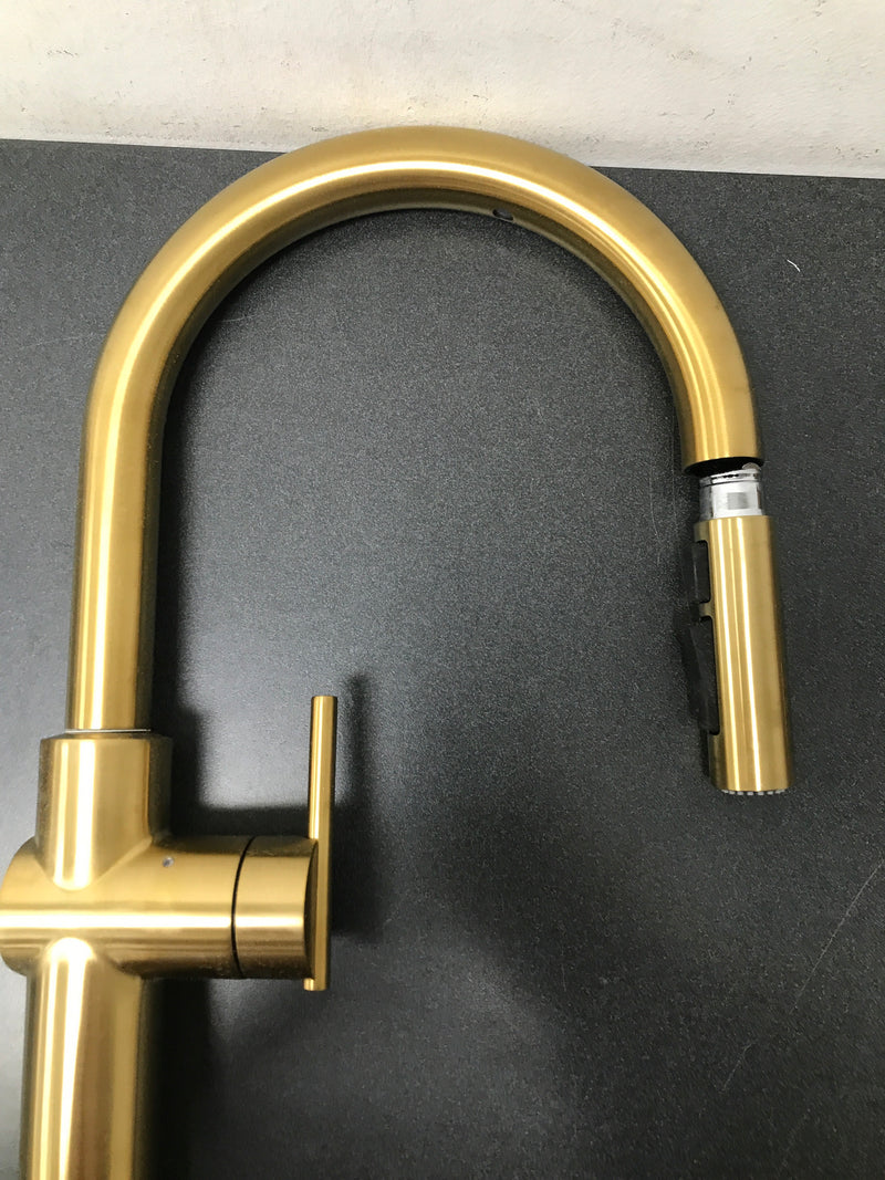 Kohler K-22974-2MB Crue Touchless 1.5 GPM Single Hole Pull Down Kitchen Faucet - Includes Escutcheon - Vibrant Brushed Moderne Brass