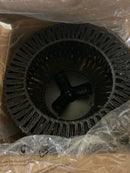 Briignite HR-CL06501BA-11 11.8 in.3-Light Black Flush Mount Ceiling Light with Hand-Woven Cage Shade for Hallway Bedroom