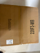 Unbranded 220F3-MB Arlington 14 in. 3-Light Matte Black Flush Mount with Matte Opal Glass Shade