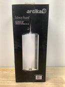 Artika PDT-1SUB-HD-CR Subway Round 12-Watt 1 Light Chrome Modern Integrated LED Mini Pendant Light Fixture for Kitchen Island