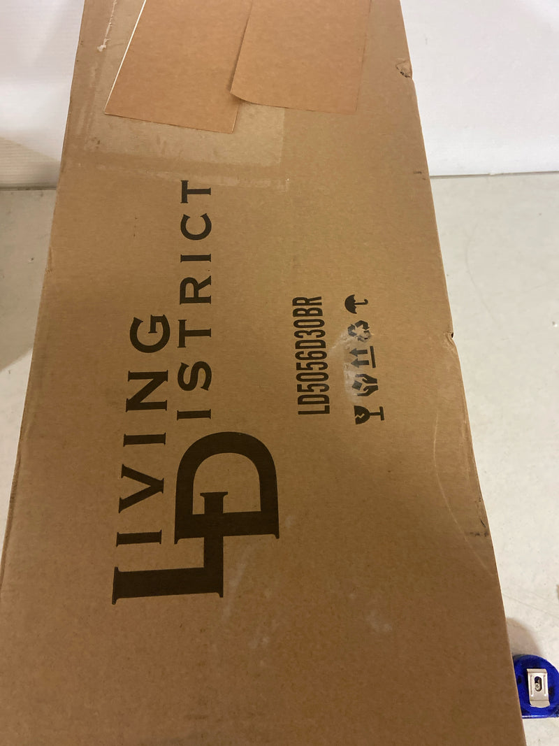 Elegant Lighting LD5056D30BR Rohan 6 Light 30" Wide Taper Candle Style Chandelier - Brass