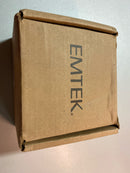 Emtek 5212HLOUS19LH Helios Left Handed Privacy Door Lever Set with Modern Rectangular Rose - Flat Black