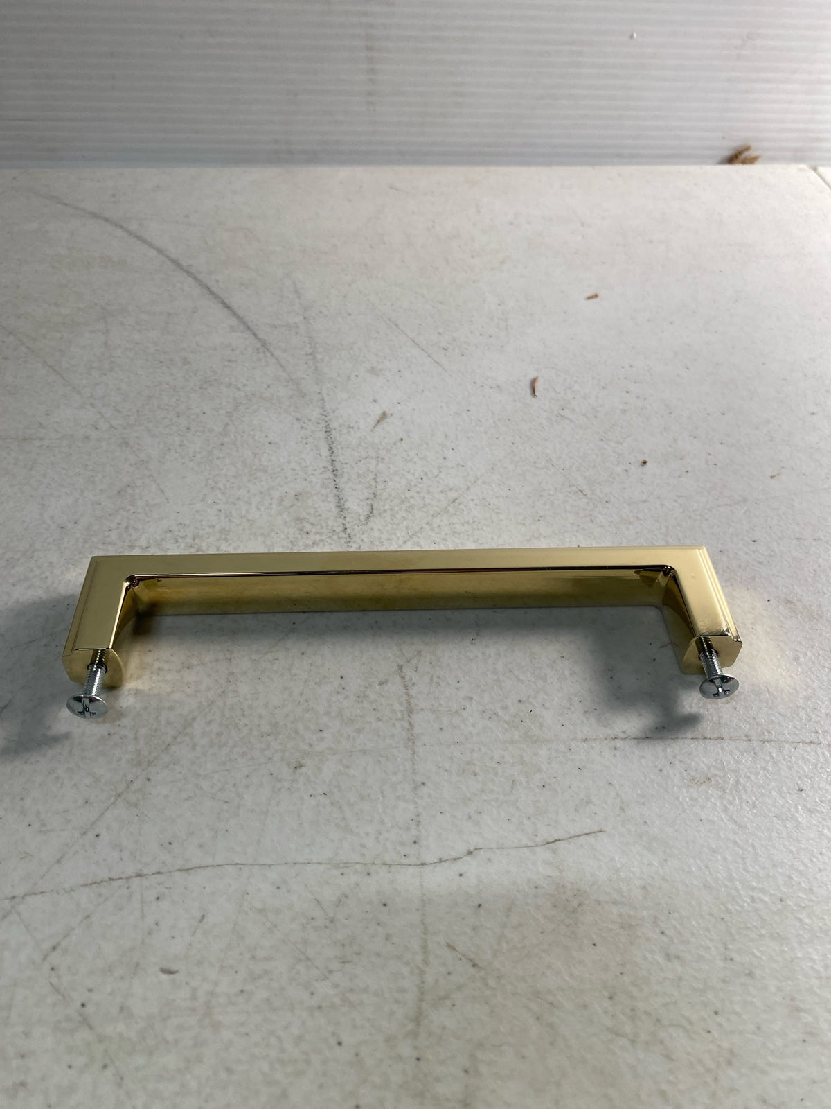 Baldwin 4427003BIN Raised 6 Inch Center to Center Handle Cabinet Pull from the Estate Collection - Polished Brass
