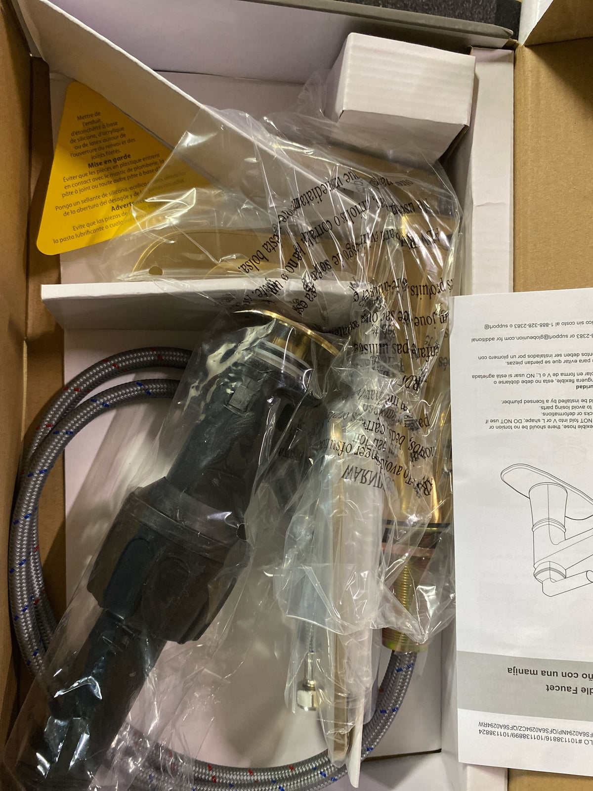 101138899 Harper Monoblock Brushed Gold Bath Faucet