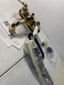 Kingston Brass GKB602B Restoration 1.2 GPM Centerset Bathroom Faucet with Pop-Up Drain Assembly - Polished Brass