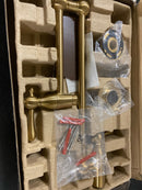 Signature Hardware 488316 4.6 GPM Double Handle Wall Mounted Retractable Pot Filler - Brushed Gold