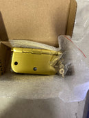 Baldwin 1135060I 3-1/2" Wide Plain Bearing 5/8" Radius Corner Mortise Door Hinge from the Estate Collection - Single Hinge - Satin Brass and Brown