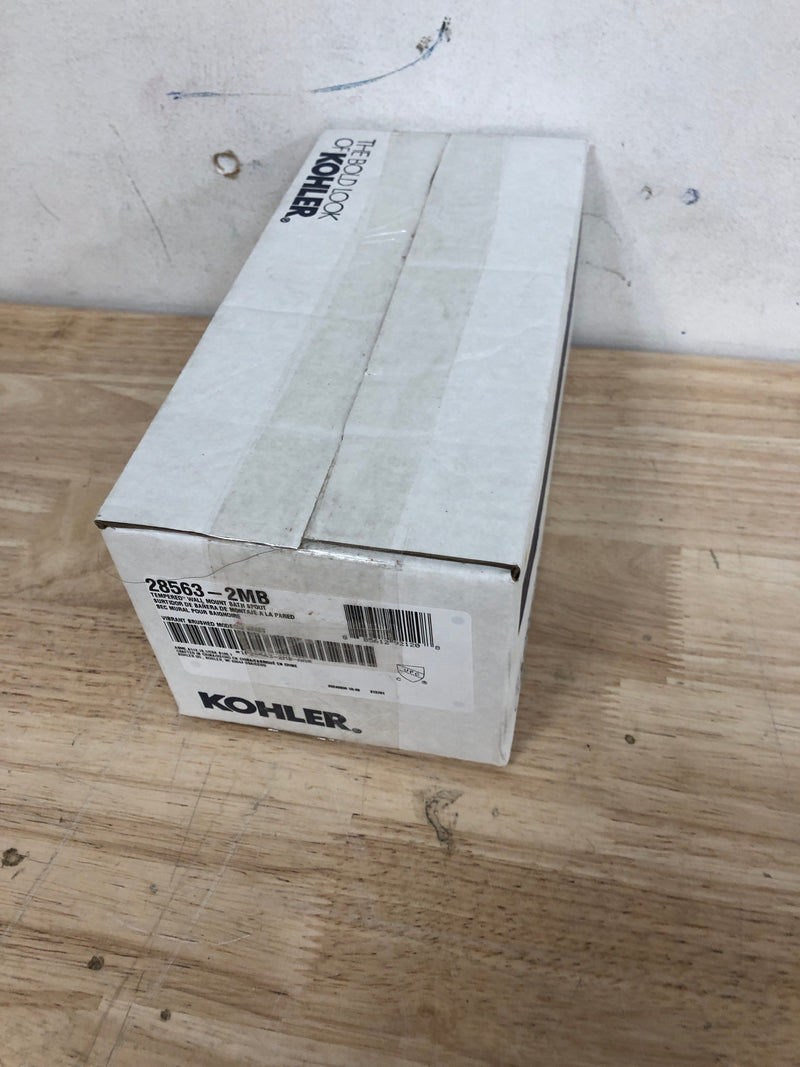 Kohler K-28563-2MB Tempered 6-3/8" Integrated Diverter Tub Spout - Vibrant Brushed Moderne Brass