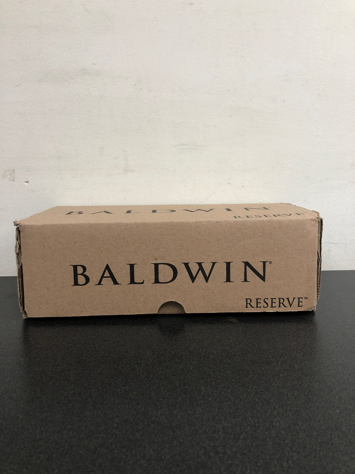 Baldwin FDCONCSR044 Contemporary Non-Turning Two-Sided Dummy Door Knob Set with Square Rose - Lifetime Satin Brass