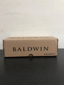 Baldwin FDCONCSR044 Contemporary Non-Turning Two-Sided Dummy Door Knob Set with Square Rose - Lifetime Satin Brass