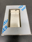 Hager 15S32D Trim and Auxiliary 3-1/2 Inch x 5 Inch Flush Cup Door Pull from the Pulls Collection - Satin Stainless