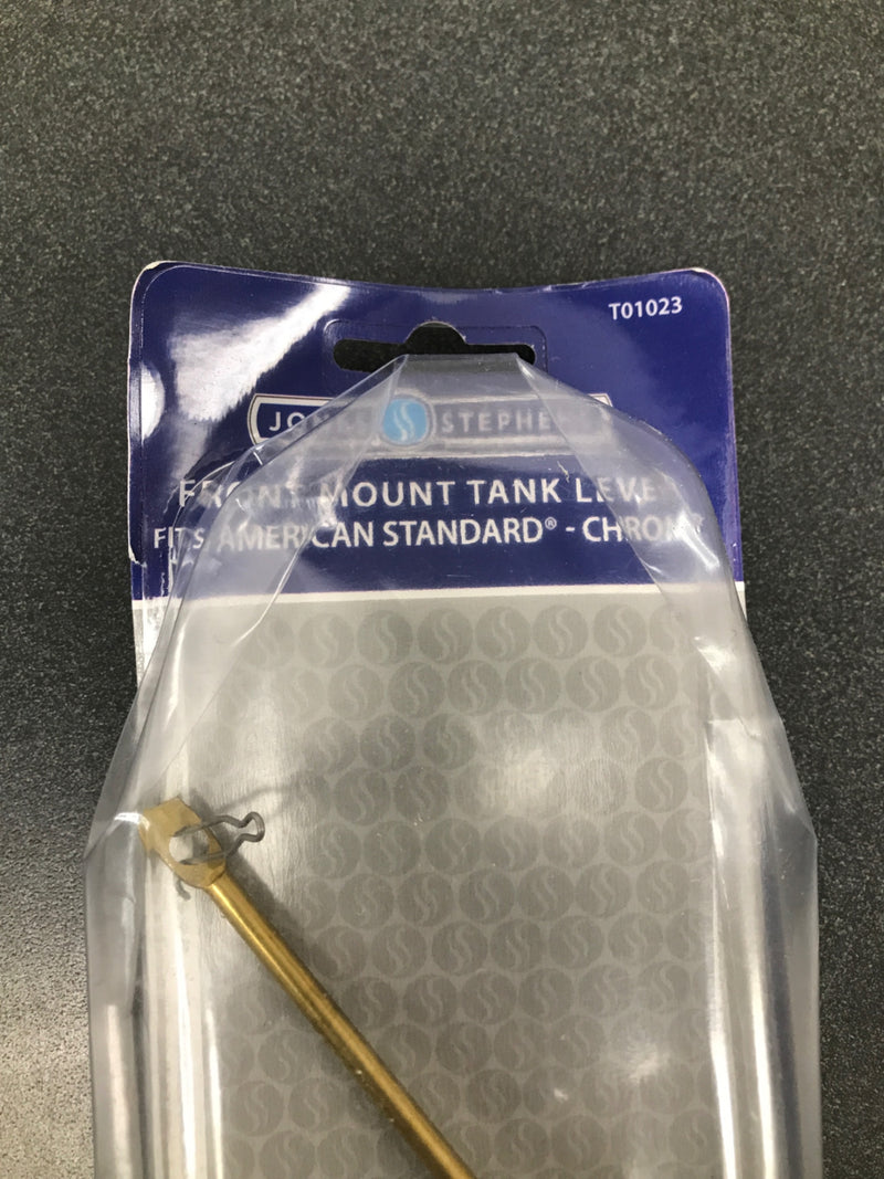 Jones Stephens JT01023 Toilet Tank Trip Lever for American Standard with Plastic Spud and Nut - Chrome