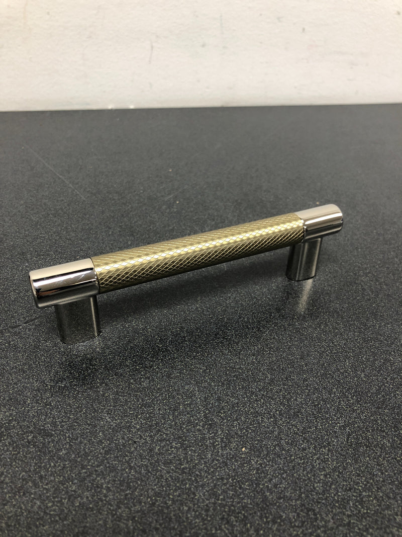 Amerock BP36558PNBBZ Esquire 5-1/16 in. (128 mm) Polished Nickel/Golden Champagne Drawer Pull