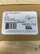 Kwikset 405BL-5S Balboa Reversible Keyed Entry Door Leverset with SmartKey - Antique Brass