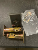Emtek 8565MB Rustic Modern Rectangular One Sided Deadbolt from the Sandcast Bronze Collection - Medium Bronze