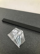 Hickory Hardware HH076265-FO Streamline 8-13/16" (224mm) Center to Center Sleek Modern Solid Cabinet Handle / Solid Drawer Pull - Flat Onyx