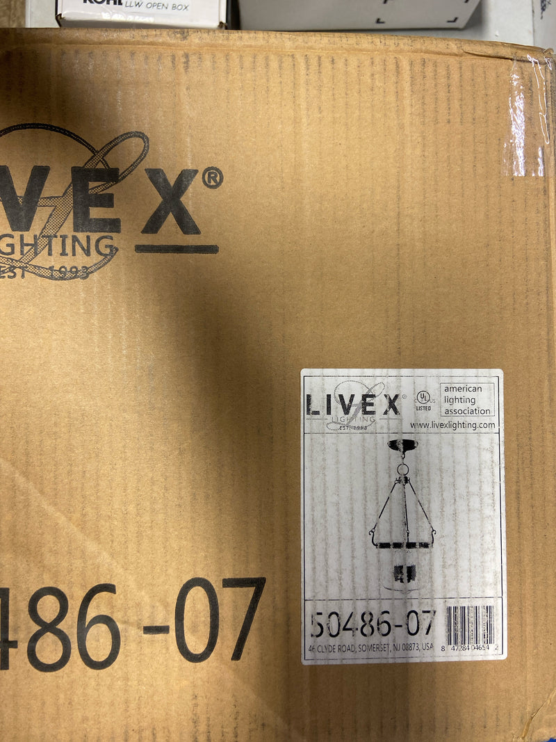 Livex Lighting 50486-07 Rockford 4 Light Foyer Pendant - Bronze