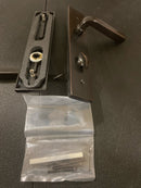 Emtek 14B3US10B RH Sion Lever Brass Modern Door Configuration 4 Thumbturn Multi Point Trim Lever Set with American Cylinder Above Handle - Oil Rubbed Bronze