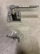 Miseno MLK5022CP Lorton Flat Bar Non-Turning One-Sided Door Lever - Polished Chrome