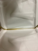 Elegant Lighting MR802424BR Evermore 24" W x 24" H Transitional Square Framed Bathroom Wall Mirror - Brass